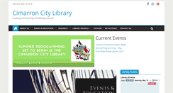 Desktop Screenshot of cimarroncitylibrary.org